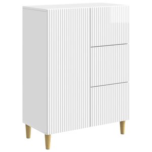 vidaXL Sideboard Vit h&ouml;gglans 66 x 34,5 x 90 cm Konstruerat tr&auml;