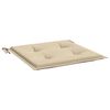 vidaXL Stolsdynor 6 st beige 40x40x4 cm oxfordtyg