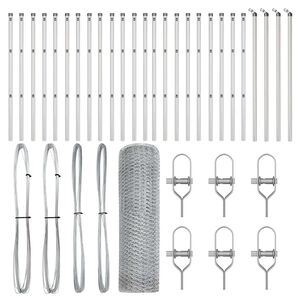 vidaXL St&auml;ngselstolpe Silver
