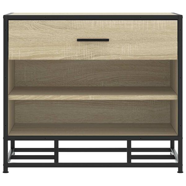 vidaXL Skobänk sonoma-ek 60x40x53,5 cm konstruerat trä och metall