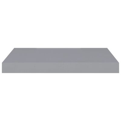 vidaXL Svävande vägghylla grå 50x23x3,8 cm MDF