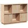 vidaXL Sk&auml;nk vit 110,5x35x80 cm massiv furu