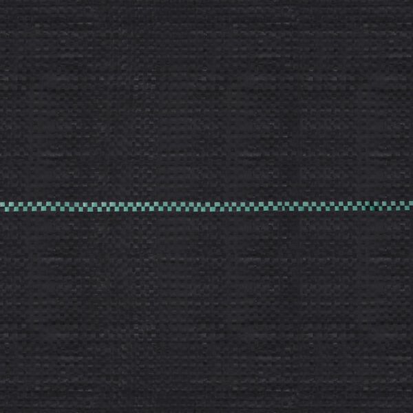 vidaXL Ogräsmatta svart 1x200 m PP