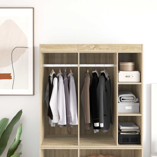 vidaXL Kl&auml;dst&aring;ng 12 pcs Silver 764 x 15 x 29 mm Aluminiumlegering