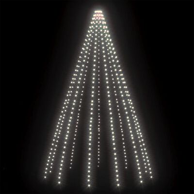 vidaXL Julgransbelysning 500 cm med 500 LED kallvit inne/ute