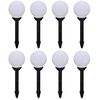 vidaXL Utomhuslampor 8 st LED 15 cm med markspett