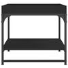 vidaXL Soffbord svart 49,5x49,5x45 cm konstruerat tr&auml;