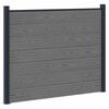 vidaXL St&auml;ngselpanel WPC och aluminium Gr&aring;