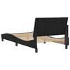 vidaXL Bed Frame without Mattress "Hanko" Black 100x200 cm Velvet