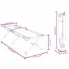 vidaXL F&auml;llbar Camping S&auml;ng 2 pcs R&ouml;d 210 x 80 x 46 cm Oxford tyg