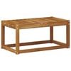 vidaXL Utomhuspall Massivt Akaciatr&auml; Naturf&auml;rg 79 x 43 x 37 cm