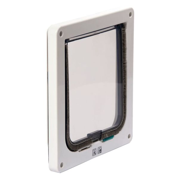 Karlie 2-v&auml;gs l&aring;sbar kattlucka Porta 19,2x5x20 cm vit