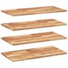 vidaXL Sv&auml;vande hyllor 4 st 60x40x2 cm behandlat massivt akaciatr&auml;