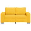 vidaXL Loveseat soffa ljusgul 120 cm manchestertyg