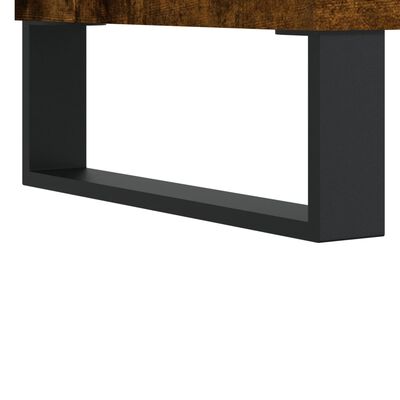 vidaXL Soffbord rökfärgad ek 80x80x36,5 cm konstruerat trä