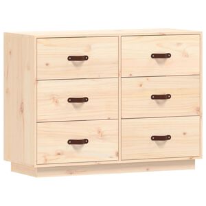 vidaXL Byr&aring; 100x40x75 cm massiv furu