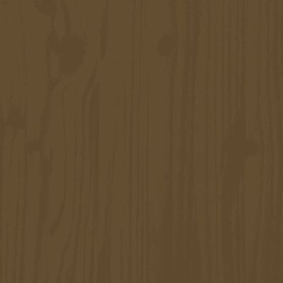 vidaXL Sängram honungsbrun massivt trä 120x200 cm enkelsäng