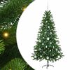 vidaXL Julgran med 150 LED-lampor med stativ Gr&ouml;n 150 cm PE