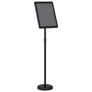 vidaXL M&auml;ssmontrar Svart 30 x 25 x 128 cm Aluminium