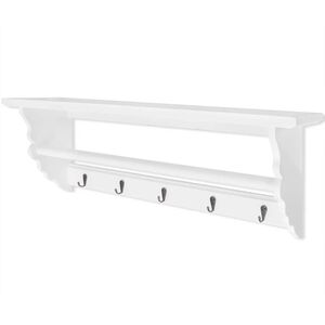 vidaXL Hatthylla MDF barockstil vit