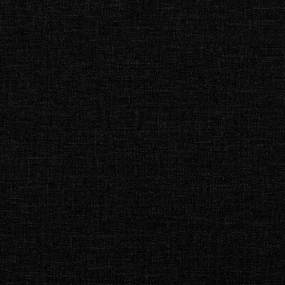 vidaXL Sängram med huvudgavel svart 200x200 cm tyg