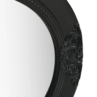 vidaXL Väggspegel barockstil 50 cm svart