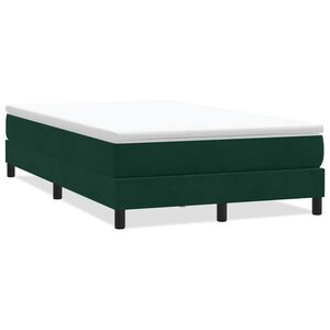 vidaXL Res&aring;rs&auml;ng utan madrass m&ouml;rkgr&ouml;n 120x220 cm sammet