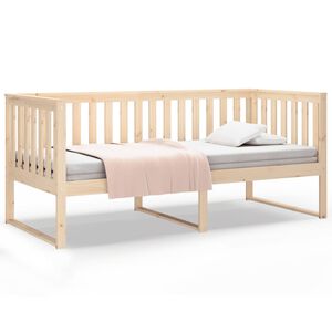 vidaXL Dagb&auml;dd utan madrass 90x190 cm massiv furu