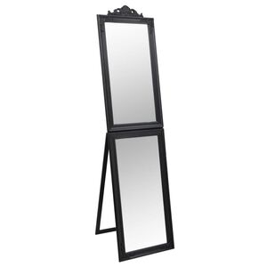 vidaXL Frist&aring;ende spegel svart 40x160 cm