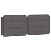 vidaXL Bed with Mattress "Zadar" Grey 140x200 cm Faux Leather