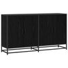 vidaXL Sideboard Svart ek 134 x 35 x 76 cm Konstruerat tr&auml;