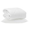 vidaXL &Aring;ret runt duvet med kudde 2 st Vit Mikrofiber