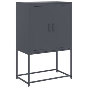 vidaXL H&ouml;gsk&aring;p antracit 68,5x38,5x107 cm st&aring;l