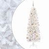 vidaXL Smal konstgjord julgran med julkulor 180 cm 300 LED-lampor