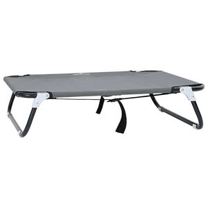 vidaXL Hunds&auml;ng Ljusgr&aring; 70 x 46 x 18 cm St&aring;l