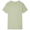 T-shirt med korta &auml;rmar f&ouml;r barn ljus khaki 140