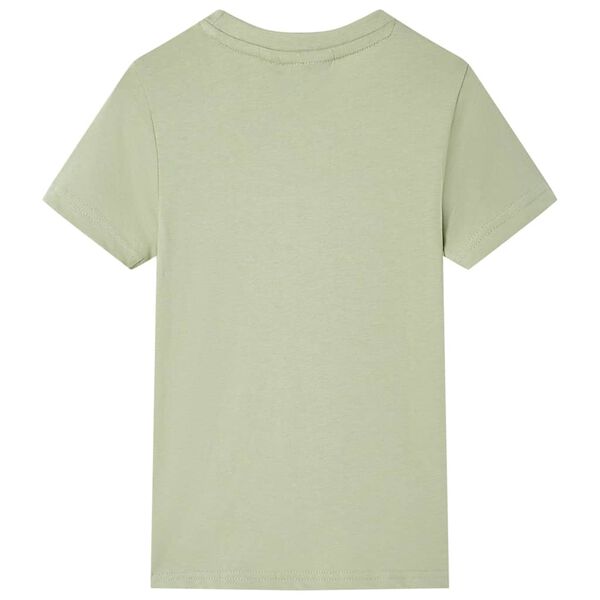 T-shirt med korta &auml;rmar f&ouml;r barn ljus khaki 140