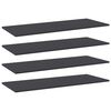 vidaXL Hyllplan 4 st gr&aring; 100x40x1,5 cm konstruerat tr&auml;