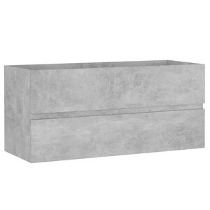 vidaXL Tv&auml;ttst&auml;llssk&aring;p betonggr&aring; 100x38,5x45 cm konstruerat tr&auml;