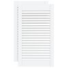 vidaXL Sk&aring;pluckor lamelldesign 2 st vit 69x39,4 cm massiv furu