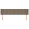 vidaXL S&auml;nggavel med kanter taupe 163x16x78/88 cm tyg