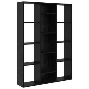 vidaXL Rumsavskiljare Svart Ek 100 x 24 x 140 cm Konstruerat tr&auml;