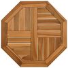 vidaXL Bordsskiva 50x50x2,5 cm &aring;ttakantig massiv teak