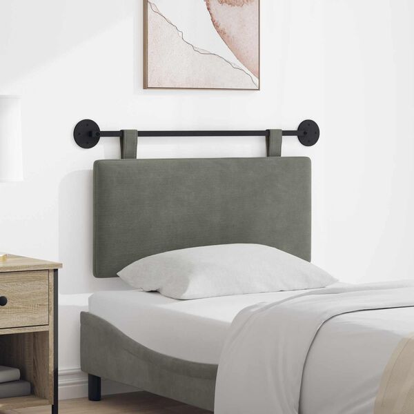 vidaXL H&auml;ngande Huvudgavel V&auml;ggmonterad Enf&auml;rgad Kordread tyg