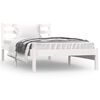 vidaXL S&auml;ngram massiv furu 90x190 cm vit 3FT
