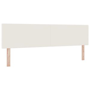 vidaXL Huvudgavel med huvudgavel Kr&auml;m 180 cm Konstl&auml;der