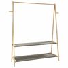 vidaXL Kl&auml;dst&auml;ll med hyllor 132x45,5x150,5 cm bambu