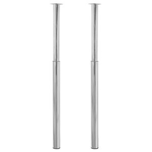 vidaXL Teleskopiska bordsben krom 710 mm-1100 mm