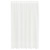 vidaXL Spetsgardin med gardiner Blommor Vit 200 x 150 cm Polyester