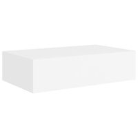 vidaXL Väggmonterad låda vit 40x23,5x10 cm MDF